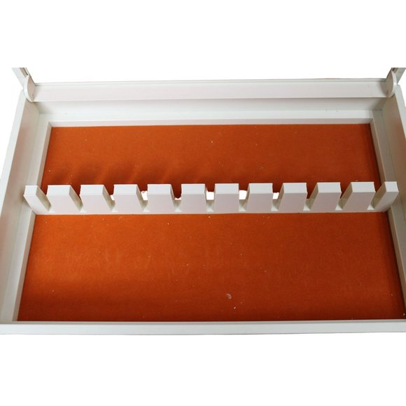 Large Plastic Silverware Storage Box with a Floral Design - Picture 10 of 12